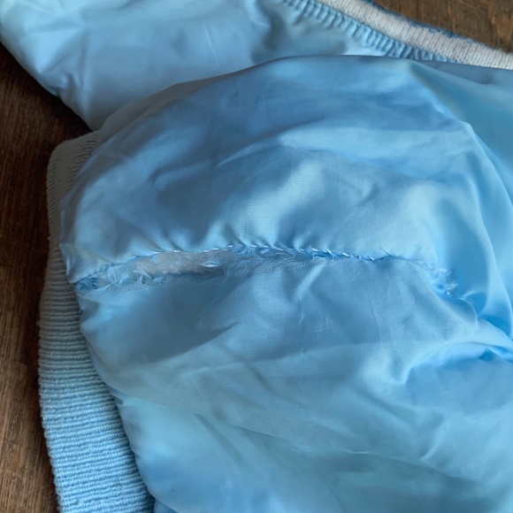 VINTAGE Changing Scene Womens Blue Zip Off Sleeves Jacket Coat Vest Size L - Picture 2 of 10